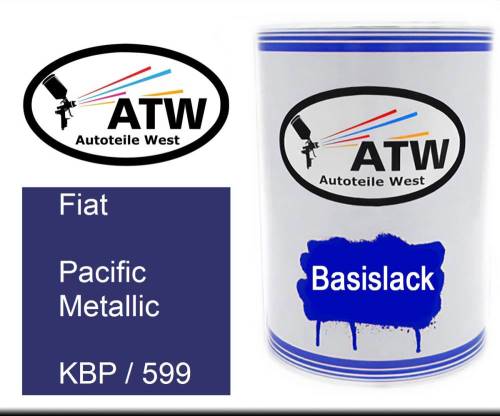 Fiat, Pacific Metallic, KBP / 599: 500ml Lackdose, von ATW Autoteile West.